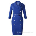 uniforme da donna formale con colletto standard cintura